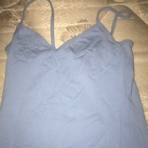 blue cami/ tank top